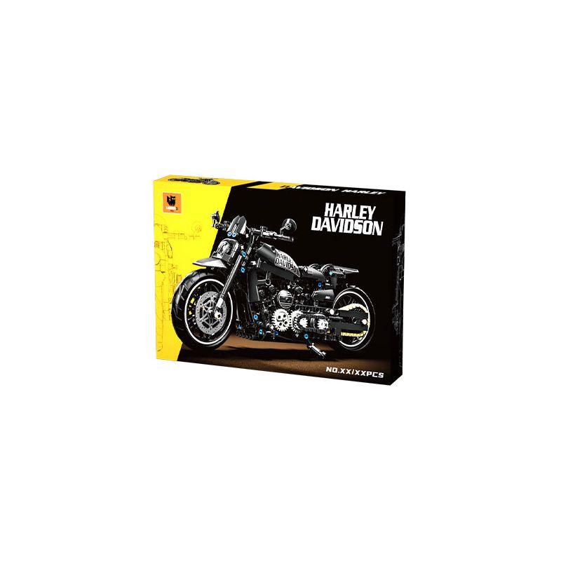 LEIMAO H1127 1127 XE MÁY HARLEY DAVIDSON DARK RIDER bộ đồ chơi xếp lắp ráp ghép mô hình Technic Kỹ Thuật Công Nghệ Cao Mô Hình Phương Tiện 680 khối