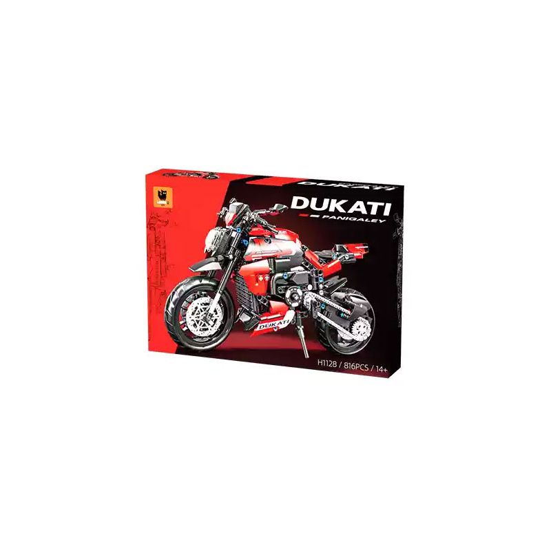 LEIMAO H1128 1128 XE MÁY DUCATI V4S bộ đồ chơi xếp lắp ráp ghép mô hình Technic Kỹ Thuật Công Nghệ Cao Mô Hình Phương Tiện 816 khối