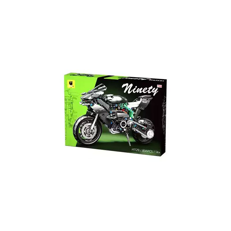 LEIMAO H1129 1129 XE MÁY KAWASAKI H2 bộ đồ chơi xếp lắp ráp ghép mô hình Technic Kỹ Thuật Công Nghệ Cao Mô Hình Phương Tiện 806 khối