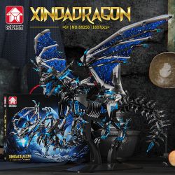 LE YI 68258 WARCRAFT SINDRAGOSAUR BĂNG LONG bộ đồ chơi xếp lắp ráp ghép mô hình Movie & Game Phim Và Trò Chơi 1607 khối