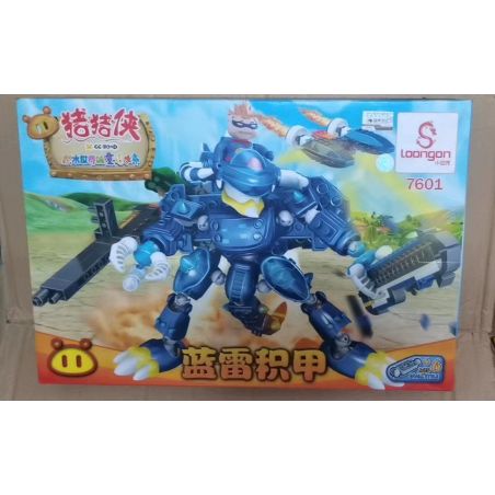 LOONGAN 7601 NGƯỜI LỢN ÁO GIÁP SẤM XANH bộ đồ chơi xếp lắp ráp ghép mô hình Movie & Game GG BOND Phim Và Trò Chơi