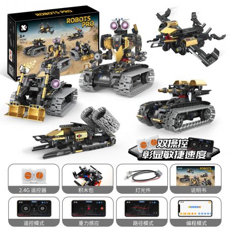 KAIYU KEEYEE WORLD K96185 96185 ROBOT LẬP TRÌNH QUÂN SỰ bộ đồ chơi xếp lắp ráp ghép mô hình Technic Kỹ Thuật Công Nghệ Cao Mô Hình Phương Tiện 323 khối