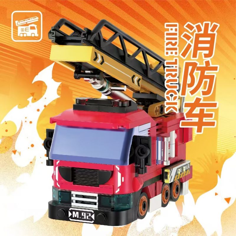 IBLOCK IB1101-2 1101-2 ĐỘI CỨU HỘ XE HỎA bộ đồ chơi xếp lắp ráp ghép mô hình RESCUE TEAM