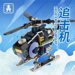 IBLOCK IB1102-3 1102-3 BIỆT ĐỘI BÃO TỐ KẺ SĂN ĐUỔI bộ đồ chơi xếp lắp ráp ghép mô hình HURRICANE TEAM