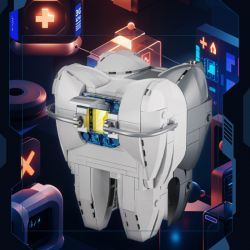 ZOIN GK103 SỰ SÁNG TẠO KHÔNG GIỚI HẠN RĂNG bộ đồ chơi xếp lắp ráp ghép mô hình