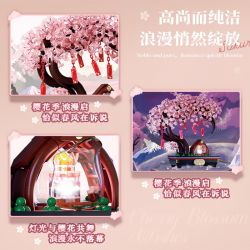 DUOMAIKA D1311 1311 SAKURA RUWU ANH ĐÀO HOA bộ đồ chơi xếp lắp ráp ghép mô hình Arts & Crafts 706 khối
