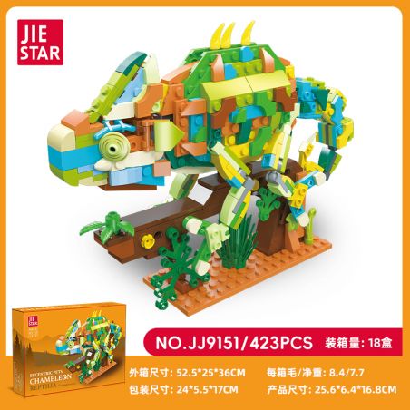 JIESTAR JJ9151 9151 CÂU LẠC BỘ THÚ CƯNG KHÁC NHAU THAY ĐỔI RỒNG bộ đồ chơi xếp lắp ráp ghép mô hình Creator Sáng Tạo 423 khối