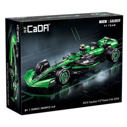 CADA DOUBLEE C64010 64010 XE SAUBER C44 F1 1:8 tỷ lệ 1:8 bộ đồ chơi xếp lắp ráp ghép mô hình Technic KICK SAUBER F1 TEAM C44 Kỹ Thuật Công Nghệ Cao Mô Hình Phương Tiện 2553 khối