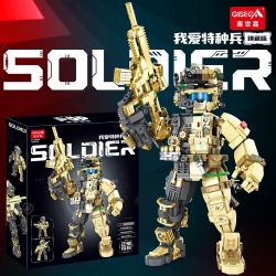 GISEGA G8905 8905 G8906 8906 TÔI YÊU LỰC LƯỢNG ĐẶC BIỆT bộ đồ chơi xếp lắp ráp ghép mô hình 1225 khối