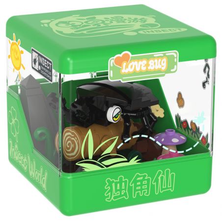 IBLOCK IB2202-1 2202-1 THẾ GIỚI CÔN TRÙNG NÀNG TIÊN MỘT SỪNG bộ đồ chơi xếp lắp ráp ghép mô hình BEETLE