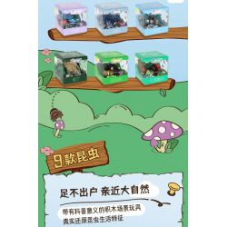 IBLOCK IB2202-8 2202-8 LANG THANG THẾ GIỚI CÔN TRÙNG HIỂU RỒI bộ đồ chơi xếp lắp ráp ghép mô hình CICADIDAE