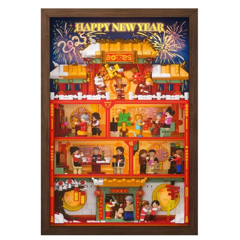 WEKKI 516161 NIỀM VUI GIA ĐÌNH bộ đồ chơi xếp lắp ráp ghép mô hình Creator THE FAMILY Sáng Tạo 1400 khối