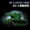12GO 97005 BỂ NẶNG KV-2 1:28 tỷ lệ 1:28 bộ đồ chơi xếp lắp ráp ghép mô hình Military Army KV-2 HEAVY TANK Quân Sự Bộ Đội 1321 khối