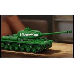 12GO 97006 XE TĂNG HẠNG NẶNG IS-2 1:28 tỷ lệ 1:28 bộ đồ chơi xếp lắp ráp ghép mô hình Military Army IS-2 HEAVY TANK Quân Sự Bộ Đội 1402 khối