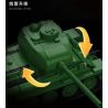 12GO 97007 T34-85 MEDIUM TANK 1:28 tỷ lệ 1:28 bộ đồ chơi xếp lắp ráp ghép mô hình Military Army Quân Sự Bộ Đội 1263 khối