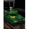 12GO 97007 T34-85 MEDIUM TANK 1:28 tỷ lệ 1:28 bộ đồ chơi xếp lắp ráp ghép mô hình Military Army Quân Sự Bộ Đội 1263 khối