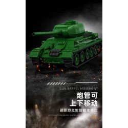 12GO 97007 T34-85 MEDIUM TANK 1:28 tỷ lệ 1:28 bộ đồ chơi xếp lắp ráp ghép mô hình Military Army Quân Sự Bộ Đội 1263 khối