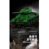 12GO 97007 T34-85 MEDIUM TANK 1:28 tỷ lệ 1:28 bộ đồ chơi xếp lắp ráp ghép mô hình Military Army Quân Sự Bộ Đội 1263 khối