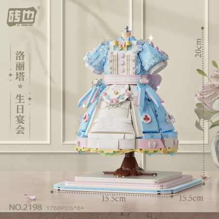 WEILE CREATION 2198 LOLITA BỮA TIỆC SINH NHẬT bộ đồ chơi xếp lắp ráp ghép mô hình Arts & Crafts 1768 khối