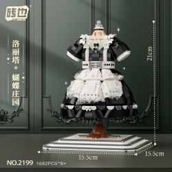 WEILE CREATION 2199 LOLITA BƯỚM TRANG VIÊN bộ đồ chơi xếp lắp ráp ghép mô hình Arts & Crafts 1682 khối