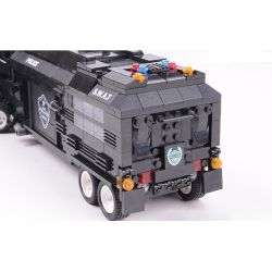 WOMA C0552 0552 Xếp hình kiểu  SWAT SPECIAL FORCE SWAT Truck With Mini Figures Xe Tải Chuyên Chở Lực Lượng Đặc Nhiệm 1492 khối