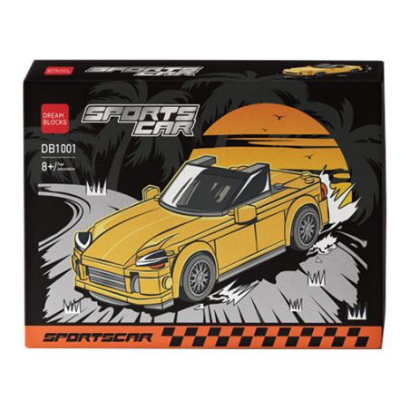 DRAM BLOCKS DB1001 1001 XE THỂ THAO bộ đồ chơi xếp lắp ráp ghép mô hình Speed Champions Racing Cars Đua Xe Công Thức