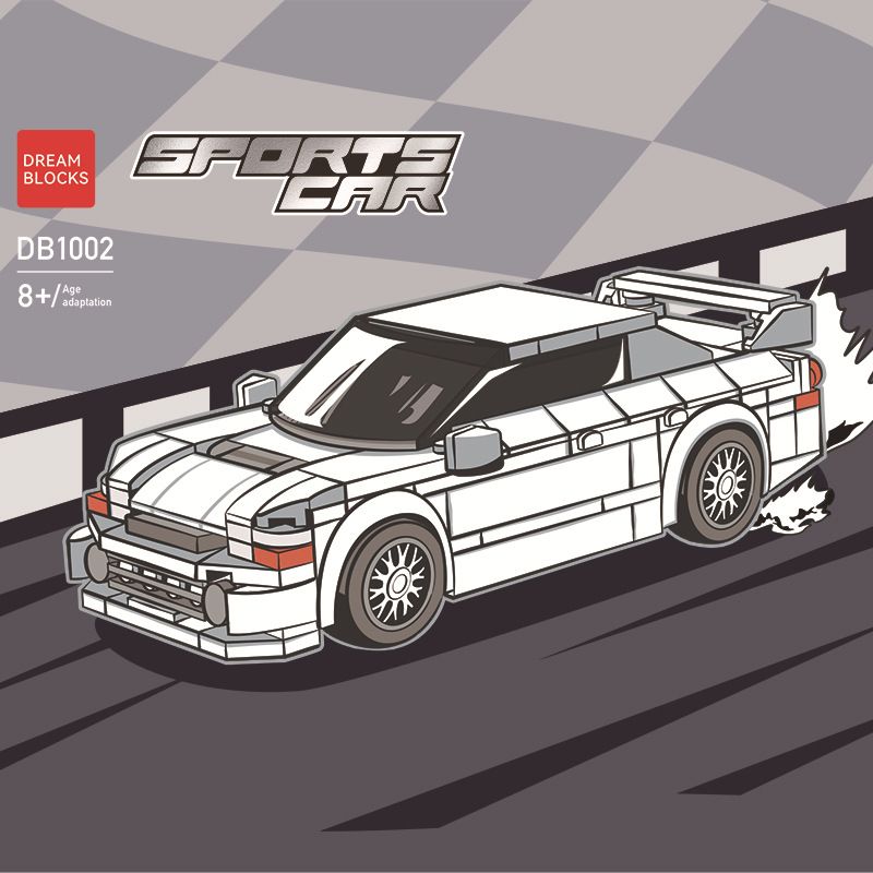 DRAM BLOCKS DB1002 1002 XE THỂ THAO DB1002 bộ đồ chơi xếp lắp ráp ghép mô hình Speed Champions Racing Cars Đua Xe Công Thức