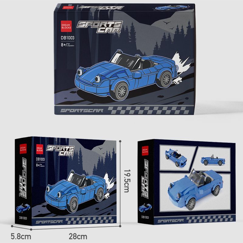 DRAM BLOCKS DB1003 1003 XE THỂ THAO DB1003 bộ đồ chơi xếp lắp ráp ghép mô hình Speed Champions Racing Cars Đua Xe Công Thức