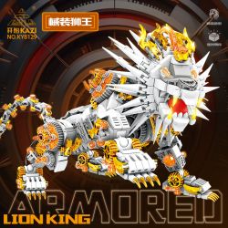 Kazi KY8129 8129 PHÁO CƠ KHÍ LION KING LIQUID GOLD bộ đồ chơi xếp lắp ráp ghép mô hình 1422 khối