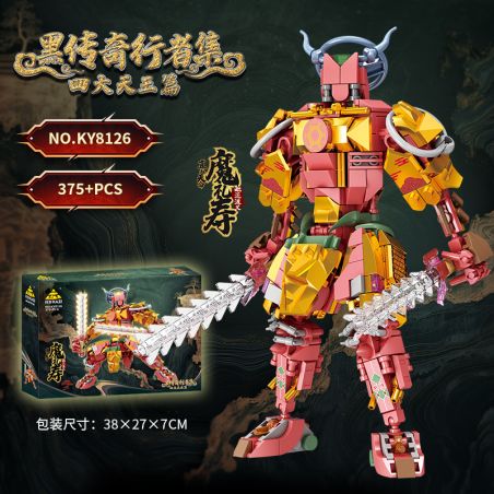Kazi KY8126 8126 BỘ SƯU TẬP BLACK LEGEND WALKER CỦA TỨ THIÊN VƯƠNG THÁNH PHONG VILIU BOSHA DEMON RISHOU bộ đồ chơi xếp lắp ráp ghép mô hình Creator Sáng Tạo 375 khối