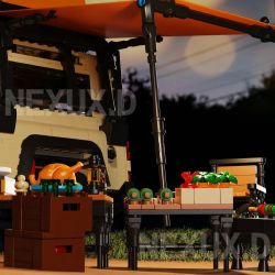 NEXUX.D 8101 CẮM TRẠI XE bộ đồ chơi xếp lắp ráp ghép mô hình Creator LAND ROVER DEFENDER CAMPERS Sáng Tạo 2766 khối