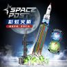 KAIYU KEEYEE WORLD K96271 96271 TÊN LỬA CẦU VỒNG bộ đồ chơi xếp lắp ráp ghép mô hình City SPACE POST Thành Phố