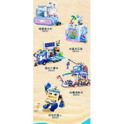 JIALE SPECIAL 58005 ĐỪNG CHẠM VÀO CON MÈO TƯỞNG TƯỢNG LÃNH THỔ CỦA MEOW ROBOT CUỒNG NỘ GIẤY bộ đồ chơi xếp lắp ráp ghép mô hình 734 khối