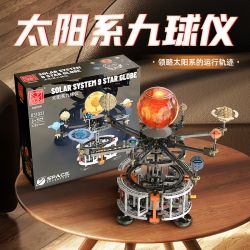 MorkModel 031031 Mork Model 031031 THĂM DÒ KHÔNG GIAN XOAY HỆ THỐNG NĂNG LƯỢNG MẶT TRỜI CHÍN QUẢ BÓNG bộ đồ chơi xếp lắp ráp ghép mô hình SOLAR SYSTEM 9 STAR GLOBE 1282 khối