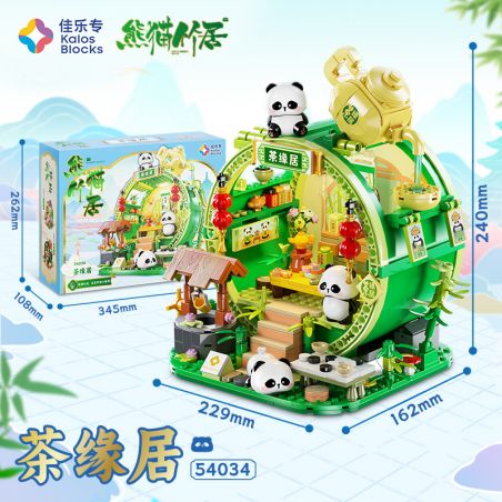 JIALE SPECIAL 54034 NƠI CƯ TRÚ TRE PANDA CHAYUANJU bộ đồ chơi xếp lắp ráp ghép mô hình 557 khối