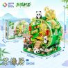 JIALE SPECIAL 54034 NƠI CƯ TRÚ TRE PANDA CHAYUANJU bộ đồ chơi xếp lắp ráp ghép mô hình 557 khối