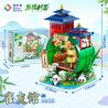 JIALE SPECIAL 54035 NƠI CƯ TRÚ CỦA PANDA TRE BẢO TÀNG QUEYOU bộ đồ chơi xếp lắp ráp ghép mô hình 567 khối