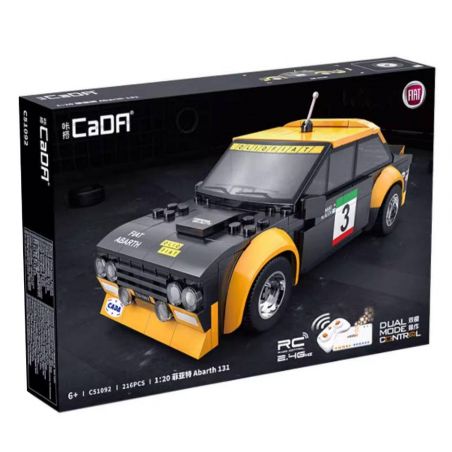 CADA DOUBLEE C51092 51092 XE ĐUA FIAT 131 ABARTH tỷ lệ 1:20 bộ đồ chơi xếp lắp ráp ghép mô hình Speed Champions Racing Cars Đua Xe Công Thức 216 khối
