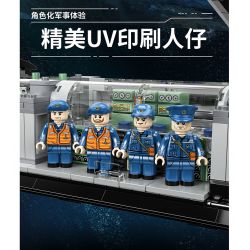 PanlosBrick 628020 Panlos Brick 628020 VŨ KHÍ HÀNG HẢI TÀU NGẦM HẠT NHÂN TYPE 941 bộ đồ chơi xếp lắp ráp ghép mô hình Military Army Quân Sự Bộ Đội 4474 khối