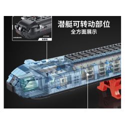 PanlosBrick 628020 Panlos Brick 628020 VŨ KHÍ HÀNG HẢI TÀU NGẦM HẠT NHÂN TYPE 941 bộ đồ chơi xếp lắp ráp ghép mô hình Military Army Quân Sự Bộ Đội 4474 khối