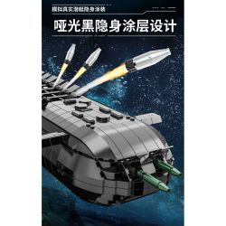 PanlosBrick 628020 Panlos Brick 628020 VŨ KHÍ HÀNG HẢI TÀU NGẦM HẠT NHÂN TYPE 941 bộ đồ chơi xếp lắp ráp ghép mô hình Military Army Quân Sự Bộ Đội 4474 khối