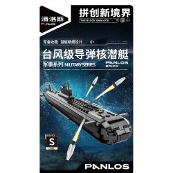 PanlosBrick 628020 Panlos Brick 628020 VŨ KHÍ HÀNG HẢI TÀU NGẦM HẠT NHÂN TYPE 941 bộ đồ chơi xếp lắp ráp ghép mô hình Military Army Quân Sự Bộ Đội 4474 khối