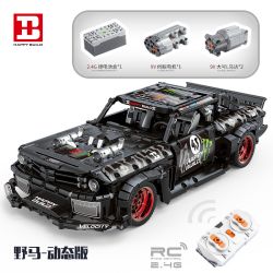 HAPPY BUILD YC-QC005 QC005 YCQC005 non  FORD MUSTANG HOONICORN V2 1:12 tỷ lệ 1:12 bộ đồ chơi xếp lắp ráp ghép mô hình  Kỹ Thuật Công Nghệ Cao Mô Hình Phương Tiện 1655 khối