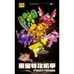 F5 E0007 0007 GUOBAO ATTACK ĐẶC BIỆT MECHA STRAWBERRY BATTLE SHANGGUAN ZIYI bộ đồ chơi xếp lắp ráp ghép mô hình Movie & Game FRUITYROBO Phim Và Trò Chơi