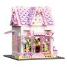BAKA TECHNOLOGY 33223 NGÔI NHÀ MÀU HỒNG bộ đồ chơi xếp lắp ráp ghép mô hình Creator PINK COTTAGE Sáng Tạo 706 khối