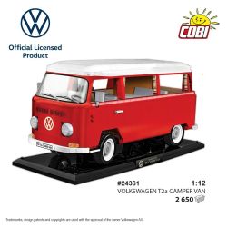 COBI 24361 24362 VOLKSWAGEN T2 CAMPER 1:12 tỷ lệ 1:12 bộ đồ chơi xếp lắp ráp ghép mô hình Creator VW T2A CAMPER VAN Sáng Tạo 2650 khối