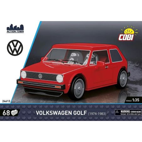 COBI 24613 24615 24614 VOLKSWAGEN GOLF GTI 1:35 tỷ lệ 1:35 bộ đồ chơi xếp lắp ráp ghép mô hình Racers Đua Tốc Độ 68 khối