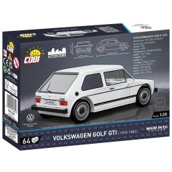 COBI 24613 24615 24614 VOLKSWAGEN GOLF GTI 1:35 tỷ lệ 1:35 bộ đồ chơi xếp lắp ráp ghép mô hình Racers Đua Tốc Độ 68 khối