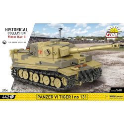 COBI 2734 TIGER SIX TANK 1:48 tỷ lệ 1:48 bộ đồ chơi xếp lắp ráp ghép mô hình Military Army PANZER VI TIGER NO 131 Quân Sự Bộ Đội 445 khối