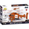 COBI 26627 MÁY BAY TRỰC THĂNG BELL 407 CẢNH SÁT BIỂN 1:48 tỷ lệ 1:48 bộ đồ chơi xếp lắp ráp ghép mô hình City BELL 407 COAST GUARD Thành Phố 210 khối